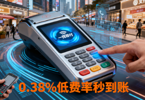 联动优势POS机闪付功能:一挥即付,0.38%低费率秒到账?