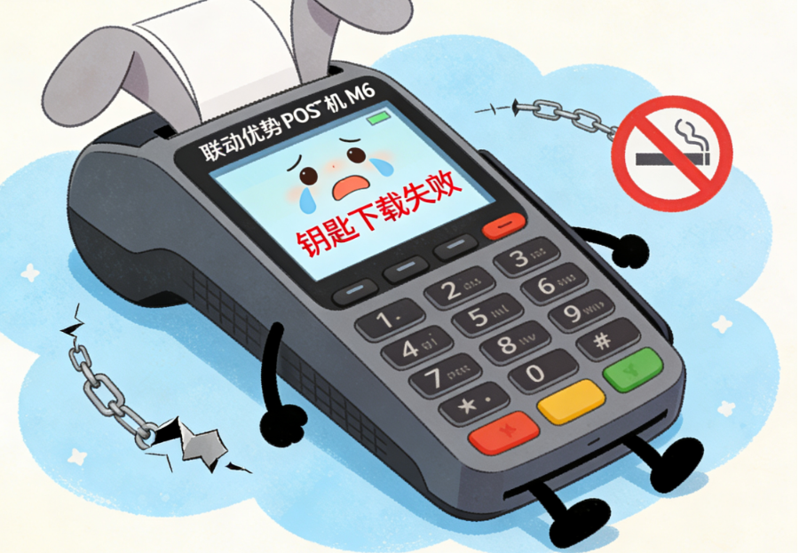 联动优势POS机密钥下载失败M6？
