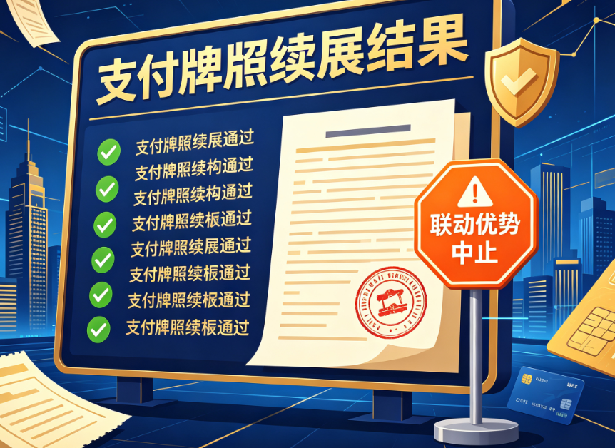 支付牌照续展结果出炉：7家机构顺利通关，联动优势突遭中止！