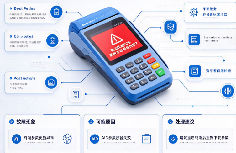 联动优势POS机提示更新本地AID参数失败？