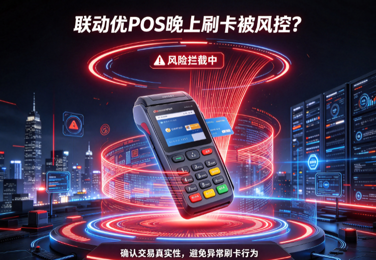 联动优POS晚上刷卡被风控？